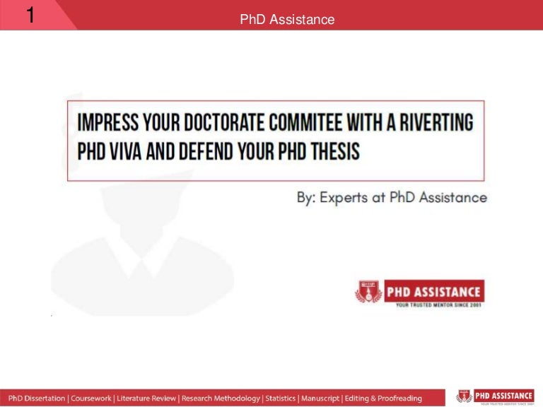 Phd dissertation assistance viva